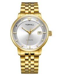 ĐỒNG HỒ TOPHILL TW073G.S2688 Nam dây Thép 316L máy Automatic kính Sapphire Size 41mm 5ATM