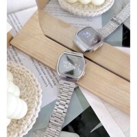 Đồng Hồ Touch watch Led màu Bạc mặt vuông Unisex thời trang cá tính