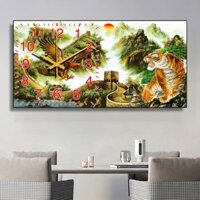 Đồng hồ tráng gương 5D, mẫu đồng hồ Rồng Hổ, Mã:9