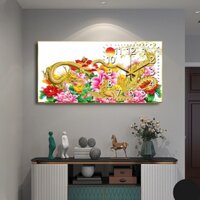 Đồng hồ tráng gương 5D, mẫu đồng hồ Rồng Hổ, Mã:3