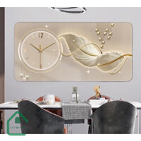 Đồng Hồ Tráng Gương Chữ Nhật  LÔNG VŨ  In UV5D Cao Cấp