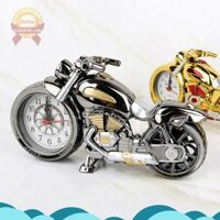 Đồng hồ trang trí để bàn hình xe mô tô phân khối lớn Sport CÓ BÁO GIỜ THỨC - Màu vàng