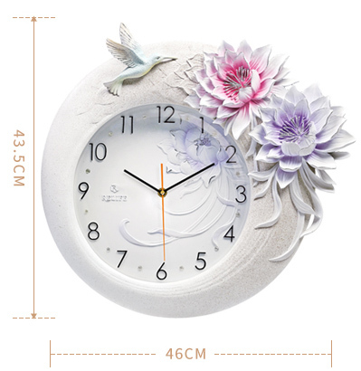Đồng hồ trang trí hoa sen cao quý ZB08A