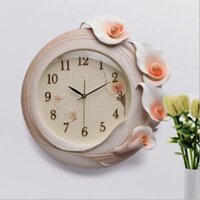Đồng Hồ trang trí Nghệ Thuật HLGV01 – Decor hoa loa kèn phòng khách
