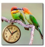 Đồng hồ tranh Đôi chim Dyvina 1T3030-82