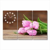 Đồng hồ tranh Tulip Hồng Phấn Dyvina 3T3060-39