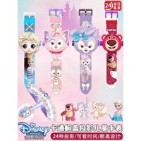 Đồng hồ trẻ em cho bé gái 3 tuổi, hoạt hình, chiếu sáng phát quang, công chúa Elsa, StellaLou, trẻ mẫu giáo, bé gái 4, bé gái 5, bé gái 6