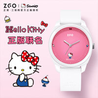 Đồng hồ trẻ em Zgo x Sanrio Hello Kitty dành cho nữ sinh viên Đồng hồ thạch anh Dopamine chống nước dễ thương 171-C