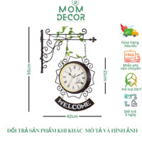 Đồng hồ treo tường 2 mặt  cổ điển