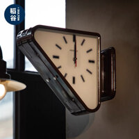 Đồng hồ treo tường 2 mặt thiết kế tối giản hiện đại, đồng hồ trang trí không tiếng ồn KÈM ANH THẬT