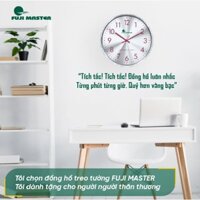 Đông hồ treo tường automatic trang trí decor sang trọng nhà cửa Fuji Master Nhật