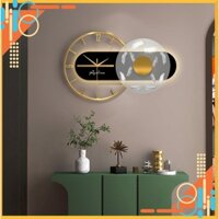 Đồng hồ treo tường có đèn Led phát sáng độc lạ 60cm - Đồng hồ gắn tường decor trang trí phòng khách đẹp