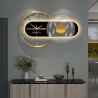 Đồng hồ treo tường có đèn Led phát sáng độc lạ 60cm - Đồng hồ gắn tường decor trang trí phòng khách đẹp và quà tặng