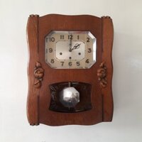 Đồng Hồ Treo Tường Cổ Quả Lắc Hộp Gỗ FFR Mobbier Pháp 8gongs Chuông Nhạc Wesminster