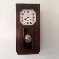 Đồng Hồ Treo Tường Cổ Quả Lắc Hộp Gỗ Mauthe Đức 8gongs Chuông Nhạc Wesminster