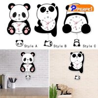 Đồng hồ treo tường con lắc gấu trúc cho không gian sinh hoạt, phòng trẻ em trong nhà, giọng nói gia đình