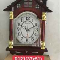 Đồng Hồ Treo Tường D121 Giả Gỗ Ngôi Nhà