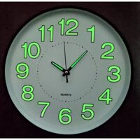 ĐỒNG HỒ TREO TƯỜNG DẠ QUANG ĐÊM PHÁT SÁNG KIM VÀ SỐ,KIM TRÔI,KÍCH THƯỚC 30CM