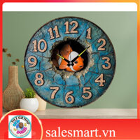 Đồng hồ treo tường, Hình tròn sáng tạo Trang trí nhà cửa kich thước 20cm mẫu thiết kế của tqtdecor