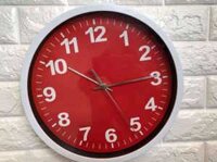 Đồng hồ treo tường hình tròn màu đỏ CLK062