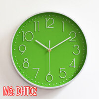 Đồng hồ treo tường hình tròn mã DHT02 (4 màu)