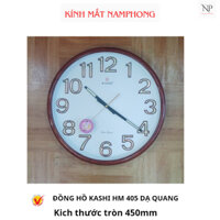 Đồng hồ treo tường   kashi HM405- DẠ QUANG tặng kèm pin