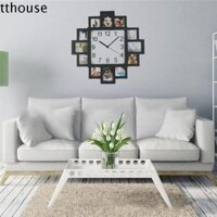 Đồng hồ treo tường khung ảnh TTHOUSE, Đồng hồ ảnh DIY bền bỉ im lặng, Trang trí cá nhân Khung ảnh treo tường thân thiện với môi trường Văn phòng