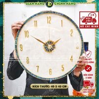Đồng Hồ Treo Tường Kim Trôi Decor Trang Trí - Mẫu đồng hồ Khảm Trai Bắc Âu Cao Cấp - L08