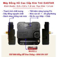 Đồng Hồ Treo Tường KIM TRÔI EASTAR Cao Cấp Vuông Viền Kim Tự Tháp  Số nổi 3D  Tặng Pin Maxell - Bảo Hành 1 Năm - Máy EASTAR S1984