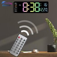 Đồng hồ treo tường kỹ thuật số Flameer có điều khiển Đồng hồ hẹn giờ đếm giờ Đồng hồ điện tử