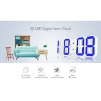 Đồng hồ treo tường led 3D mini + Để bàn