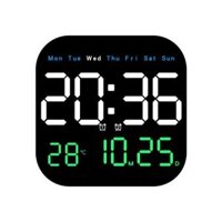 Đồng hồ treo tường LED, đồng hồ điện tử treo tường đa năng FULLHOUSE