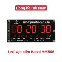 Đồng hồ treo tường Led Vạn Niên có âm lịch việt nam, led Kashi HM555