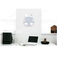 Đồng hồ treo tường Mèo con, đồng hồ trang trí - Bảo hành 12 tháng - Trang trí decor vintage căn phòng - Cat wall clock