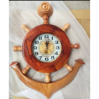 Đồng hồ treo tường mỏ neo gỗ cẩm tự nhiên 60 cm