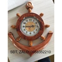 Đồng hồ treo tường mỏ neo gỗ cẩm lai cao 80cm ngang 40