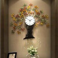 Đồng hồ treo tường nghệ thuật cây đại lộc ( cuộc sống thịnh vượng) GV2019)