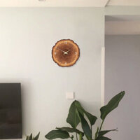 Đồng hồ treo tường phòng khách Wabijifeng Đồng hồ treo tường bánh xe năm yên tĩnh gia dụng Đồng hồ treo tường thời trang nghệ thuật lắc lư Để Bàn Đồng Hồ Để Bàn đồ trang trí MJMB YBRL