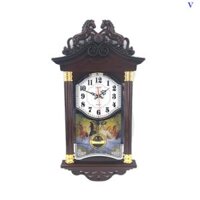 Đồng Hồ Treo Tường Quả Lắc Hình Ngôi Nhà F19 Mido