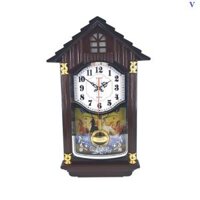 Đồng Hồ Treo Tường Quả Lắc Hình Ngôi Nhà F20 Mido