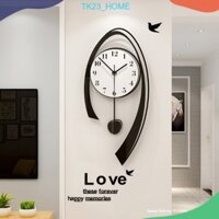 Đồng hồ treo tường quả lắc 🕘🕘🕘CL009 - sang trọng và tinh tế - Kích Thước: 25x52.5, 30x63 cm