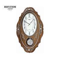Đồng hồ treo tường Rhythm COMFORT SWING PENDULUM CMJ462CR06 Kích thước 36.0 x 58.0 x 11.0cm Vỏ màu nâu