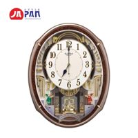 Đồng hồ treo tường Small World RHYTHM 4MN545RH23 |48 giai điệu