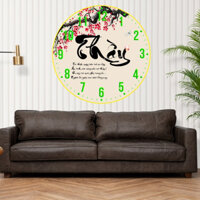 Đồng Hồ Treo Tường Tráng Gương - Chữ Thư Pháp Tri Ân Thầy Cô 20/11 01