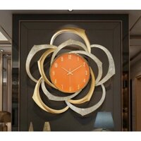 Đồng Hồ Treo Tường Trang Trí Cao Cấp Phong Cách Bắc Âu Hoa Hồng Mạ Vàng Mã DH106