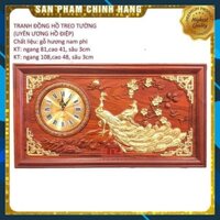 Đồng hồ treo tường uyên ương hồ điệp