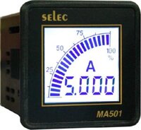 Đồng hồ tủ điện đo dòng điện dạng số 1 pha LCD Selec MA501