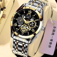 Đồng hồ tự động mới dành cho nam Lịch rỗng dạ quang chống nước dành cho doanh nhân Đồng hồ nam chất lượng Thụy Sĩ