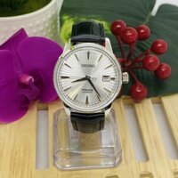 Đồng Hồ Tự Động Seiko Niềng Inox Mặt Trắng Bạc