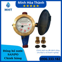 Đồng hồ từ thân gang VÀNH ĐỒNG RCĐ SANPO DN15 NKSPTVĐ15 (Đã kiểm định) - phi 21 - Chính hãng